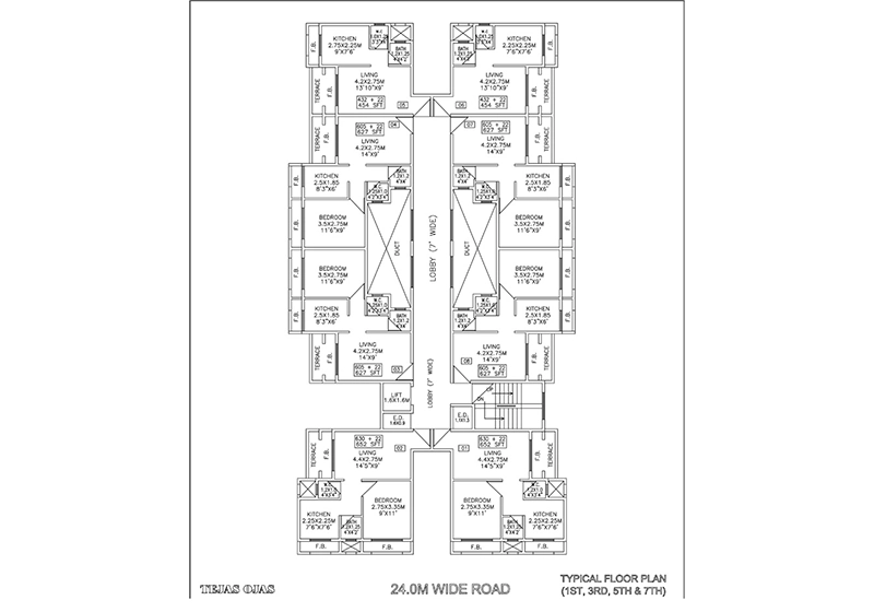 Floor Plan 1, 3, 5, 7