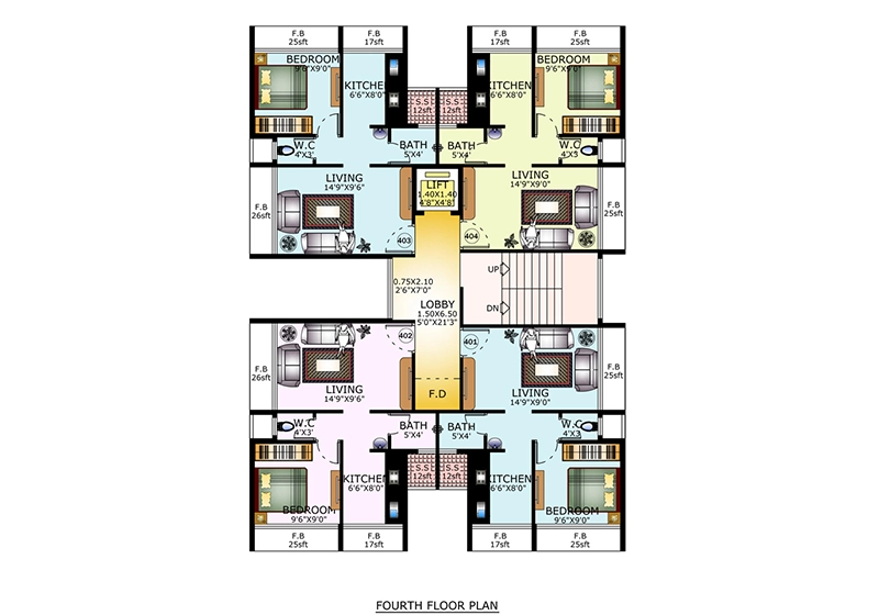 4th Floor Plan